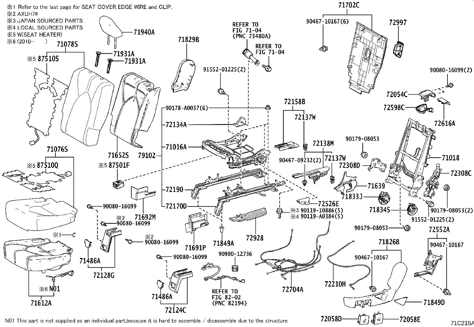 Rear Seat & Seat Track