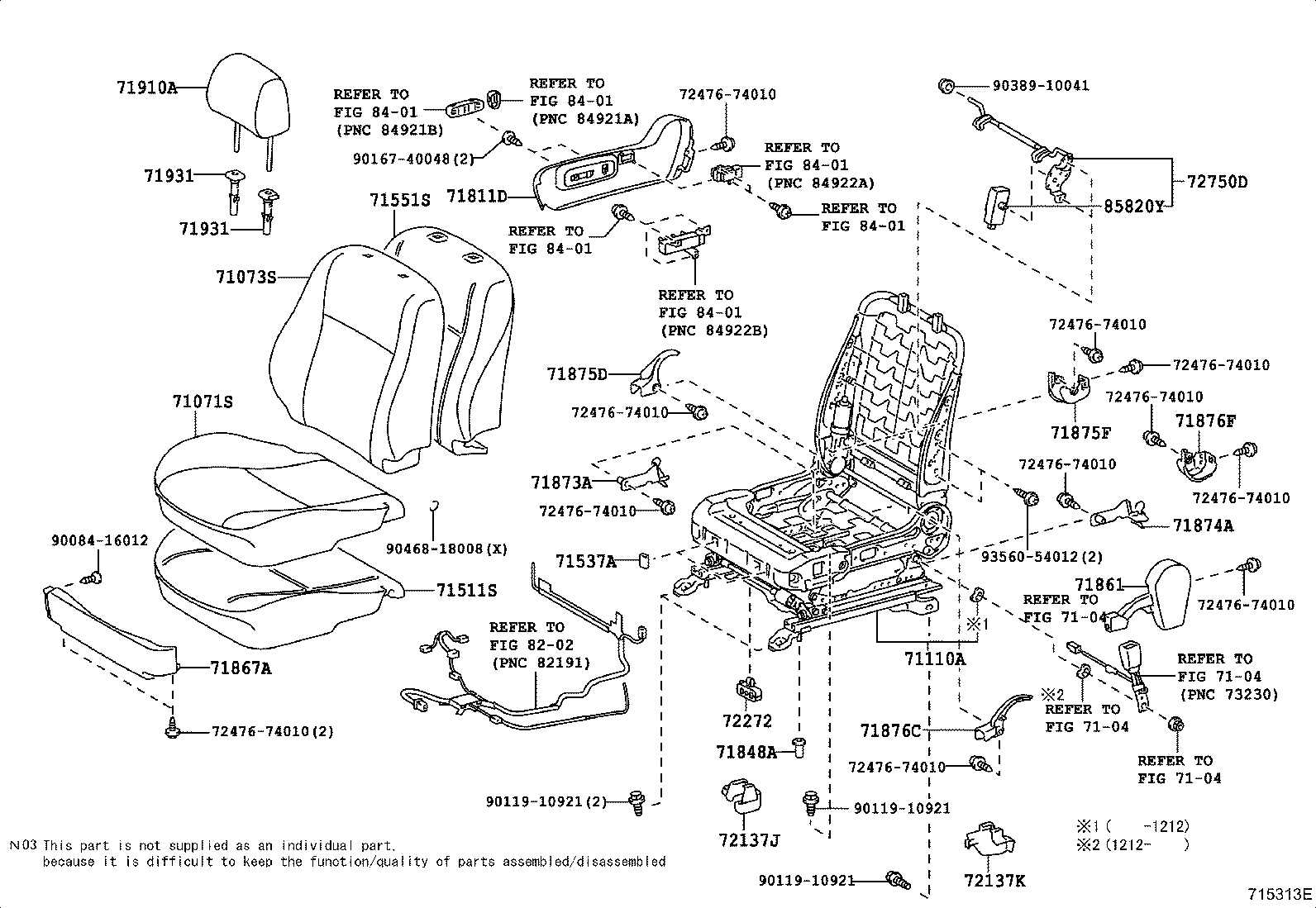 Front Seat & Seat Track