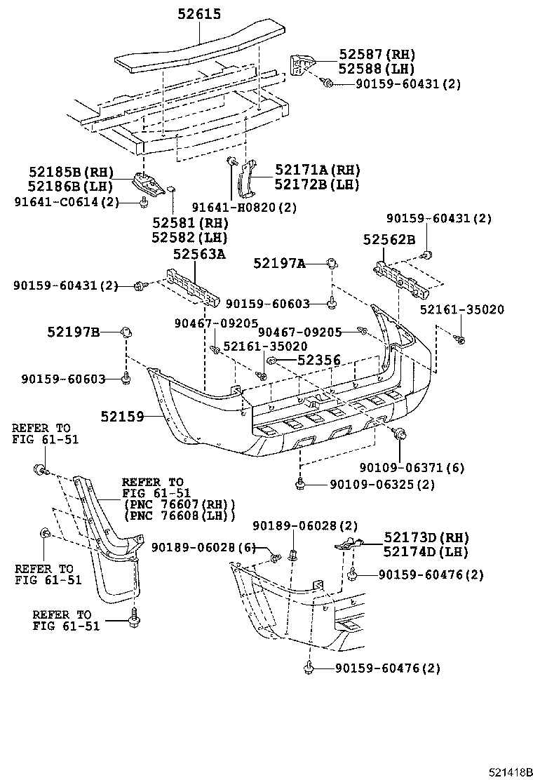 Rear Bumper & Bumper Stay