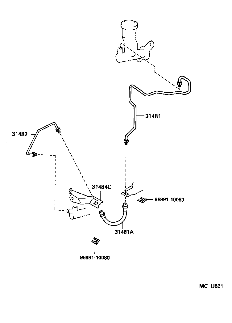 Clutch Pedal Flexible Hose