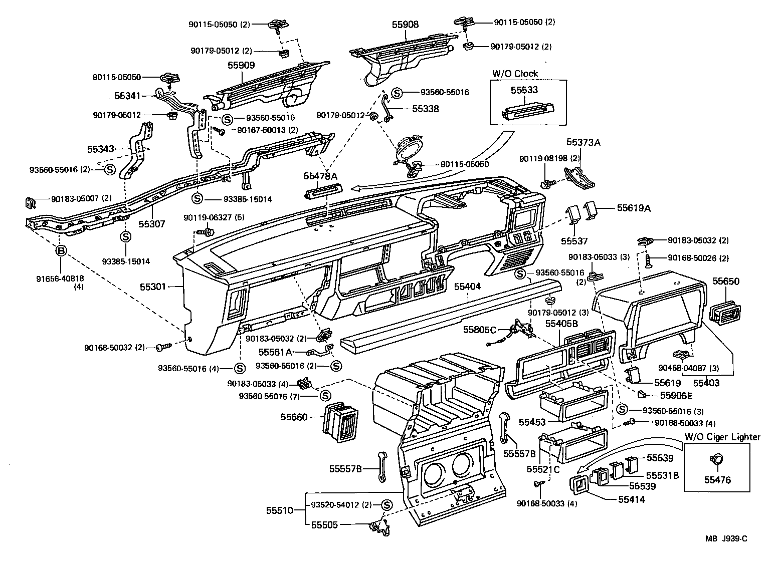 Instrument Panel Glove Compartment