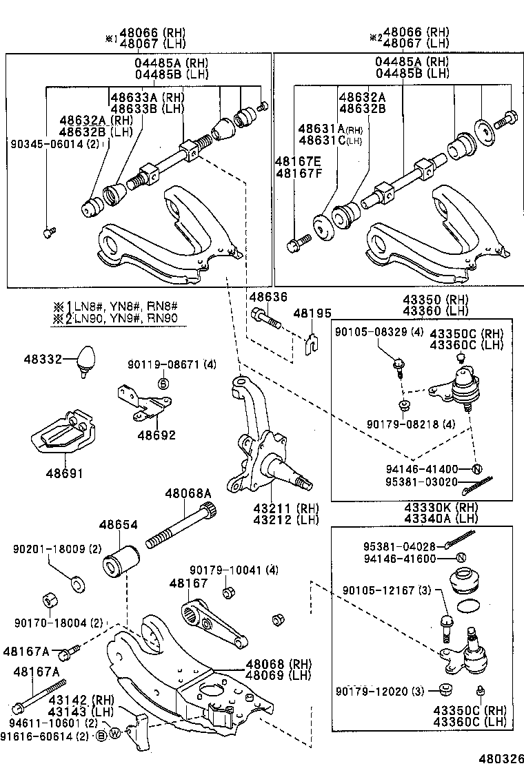 Front Axle Arm Steering Knuckle