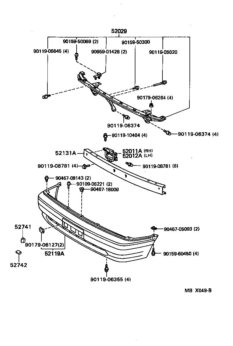 Front Bumper Bumper Stay