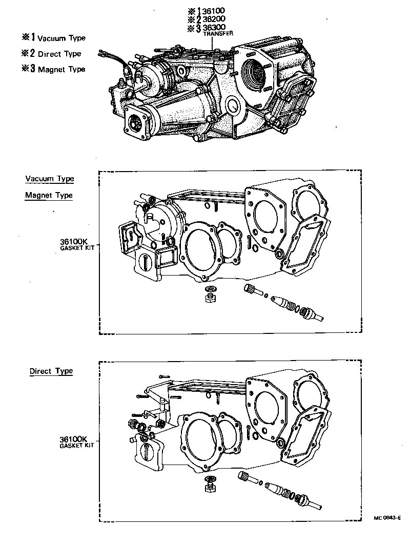 Transfer Assembly Gasket Kit