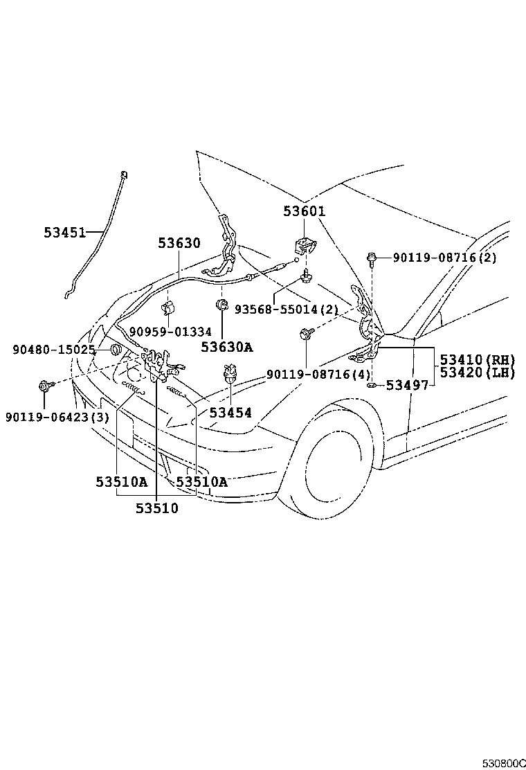 Hood Lock & Hinge