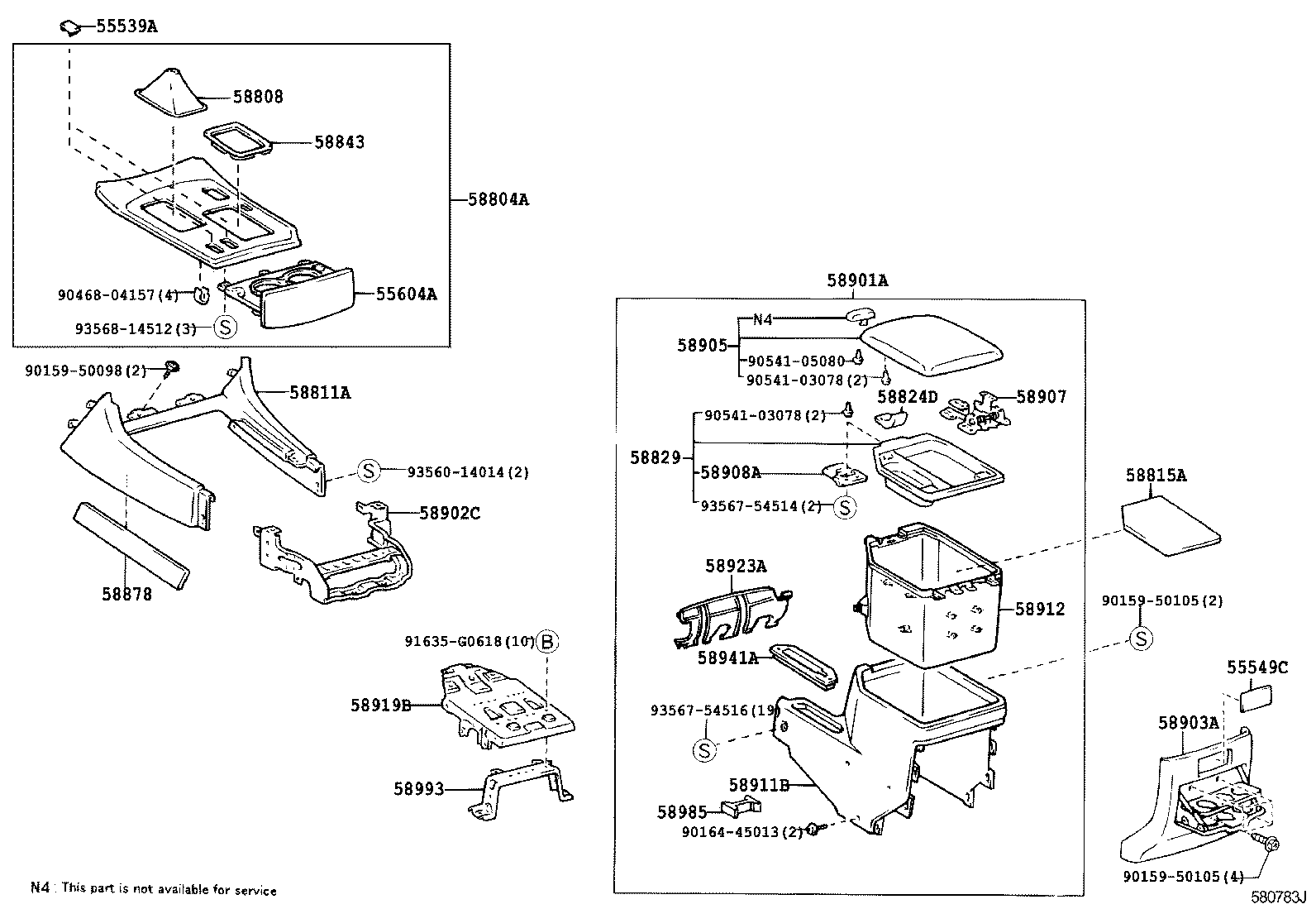 Console Box & Bracket