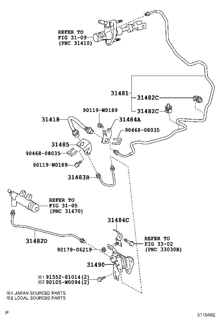 Clutch Pedal Flexible Hose