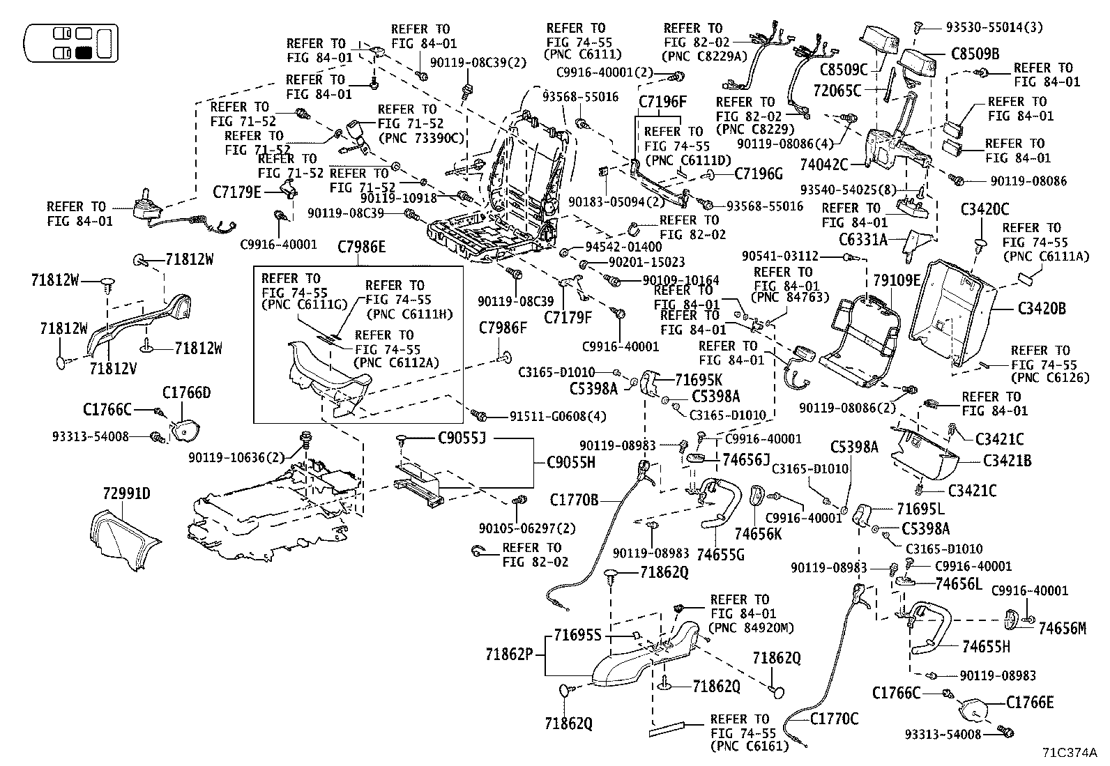 Rear Seat & Seat Track