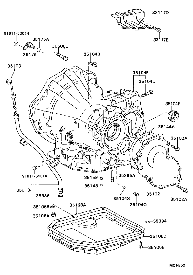 Transmission Case & Oil Pan