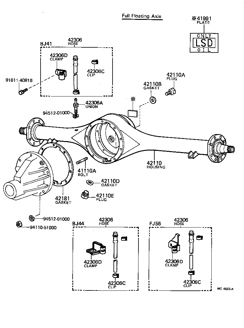 Rear Axle Housing Differential