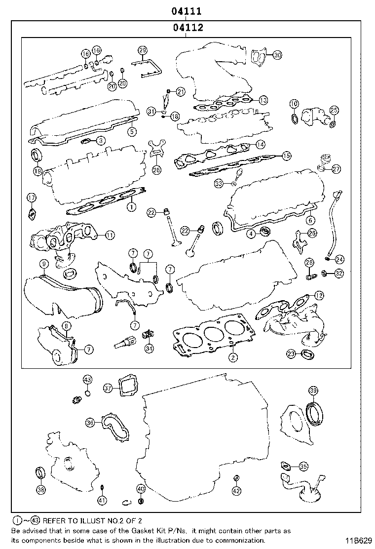 Engine Overhaul Gasket Kit