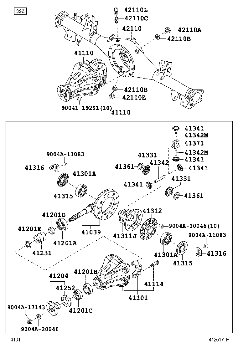Rear Axle Housing Differential