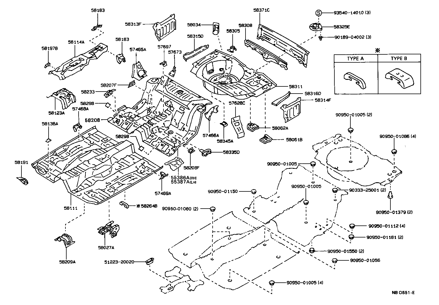 Floor Pan & Lower Back Panel