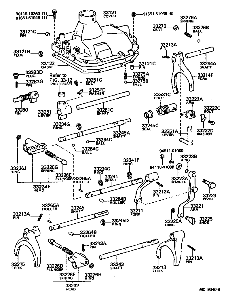 Gear Shift Fork Lever Shaft