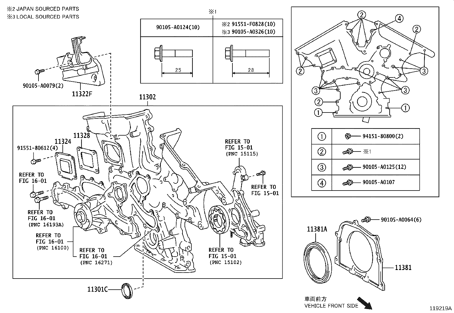 Timing Gear Cover & Rear End Plate