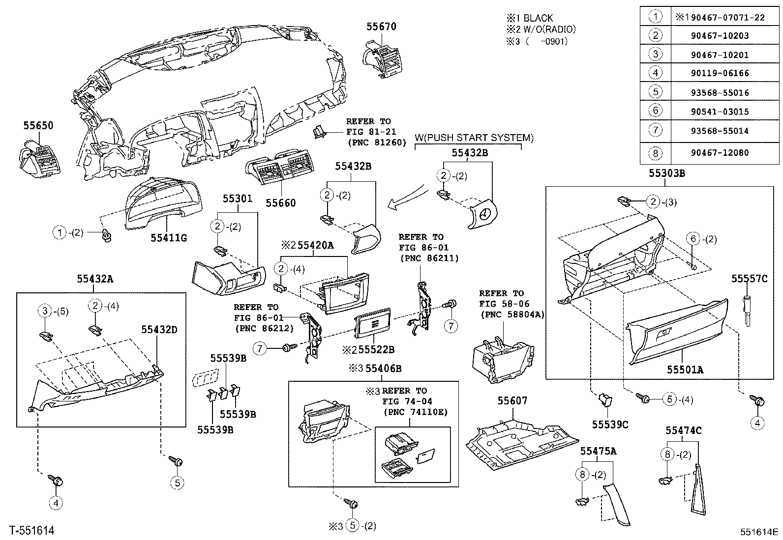 Instrument Panel Glove Compartment