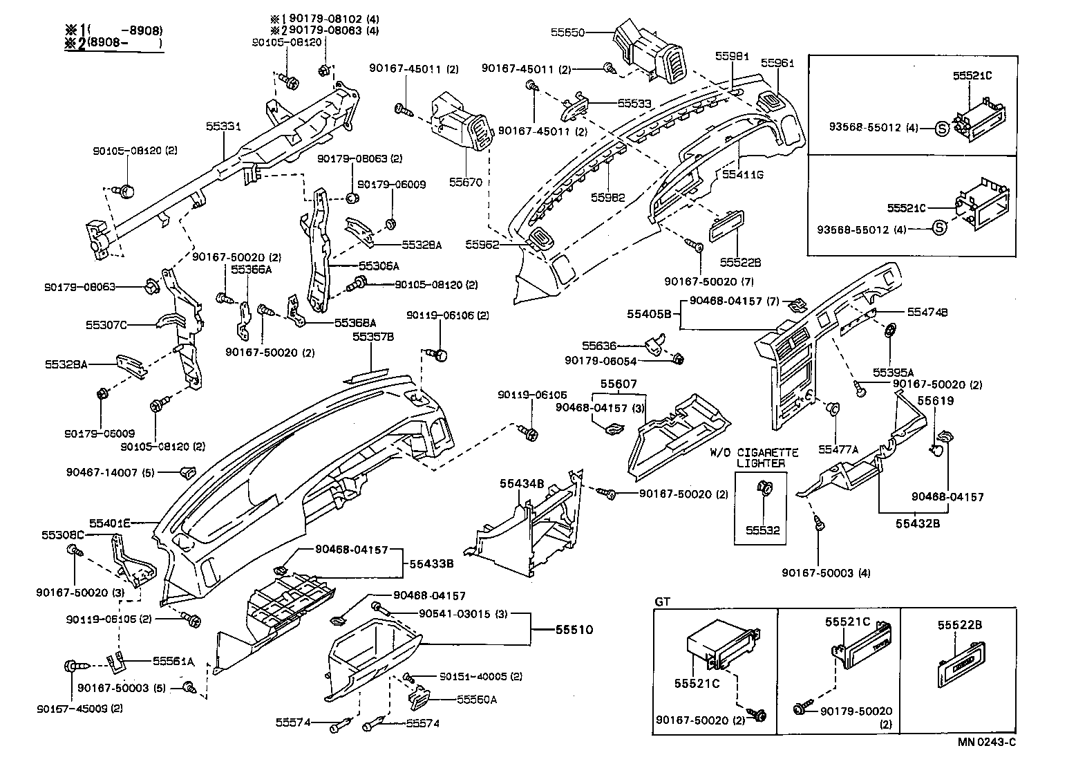 Instrument Panel Glove Compartment