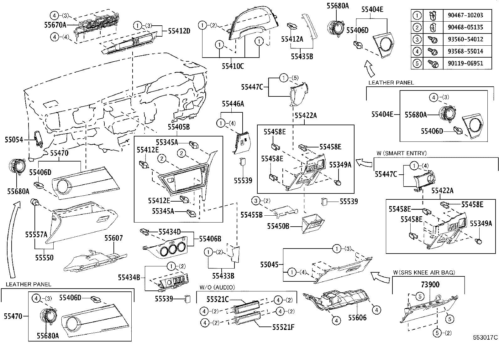 Instrument Panel Glove Compartment