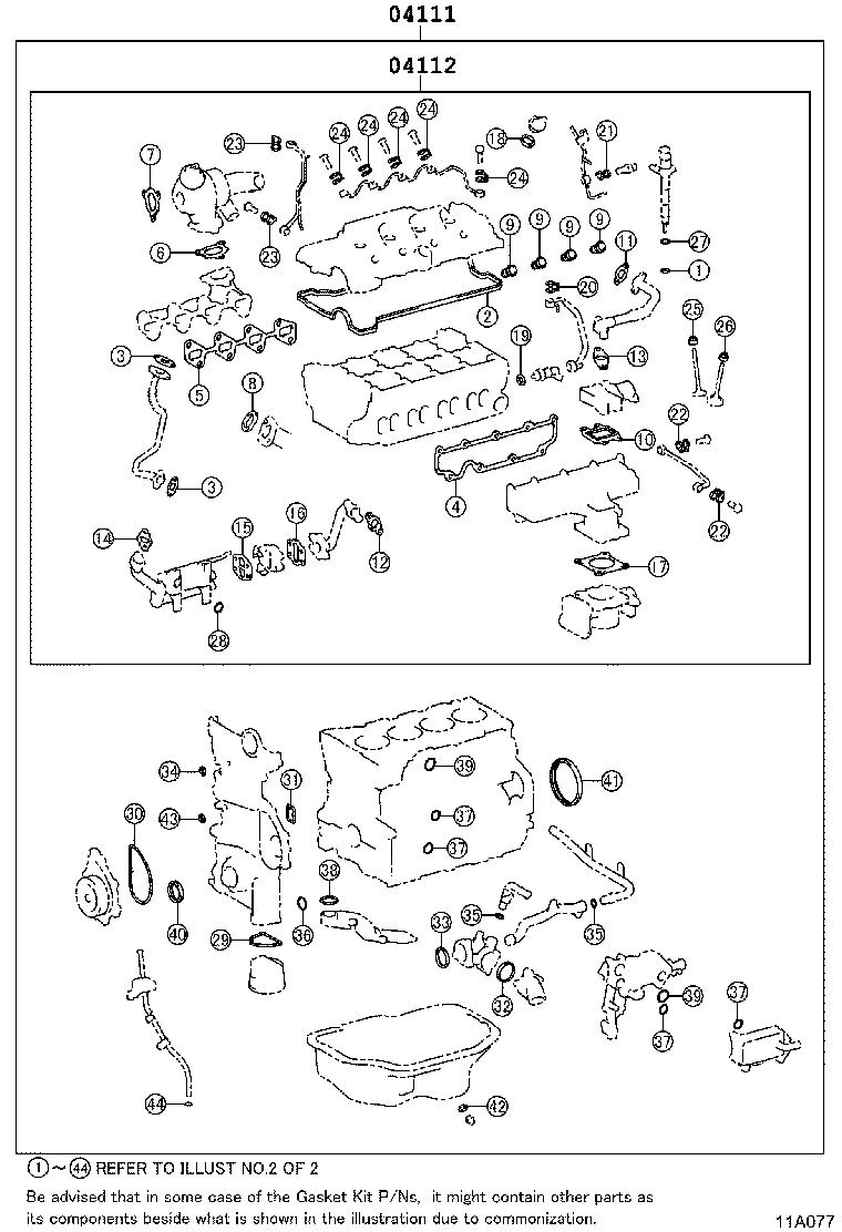 Engine Overhaul Gasket Kit