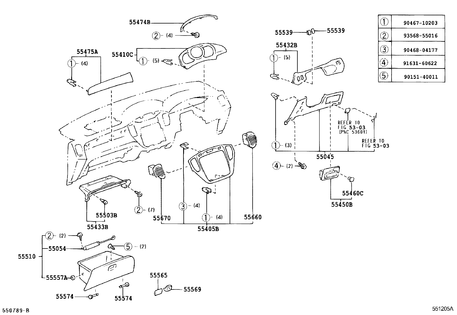 Instrument Panel Glove Compartment