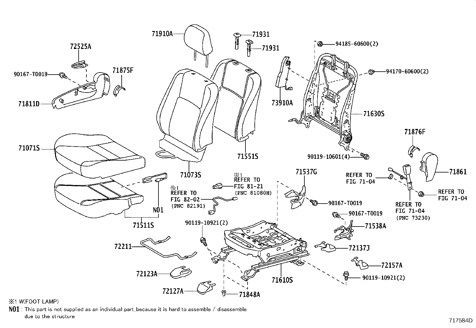 Front Seat & Seat Track
