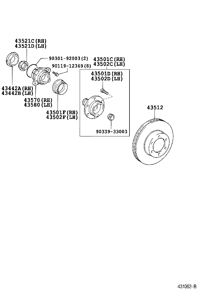 Front Axle Hub