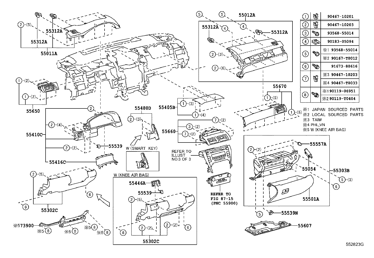 Instrument Panel Glove Compartment