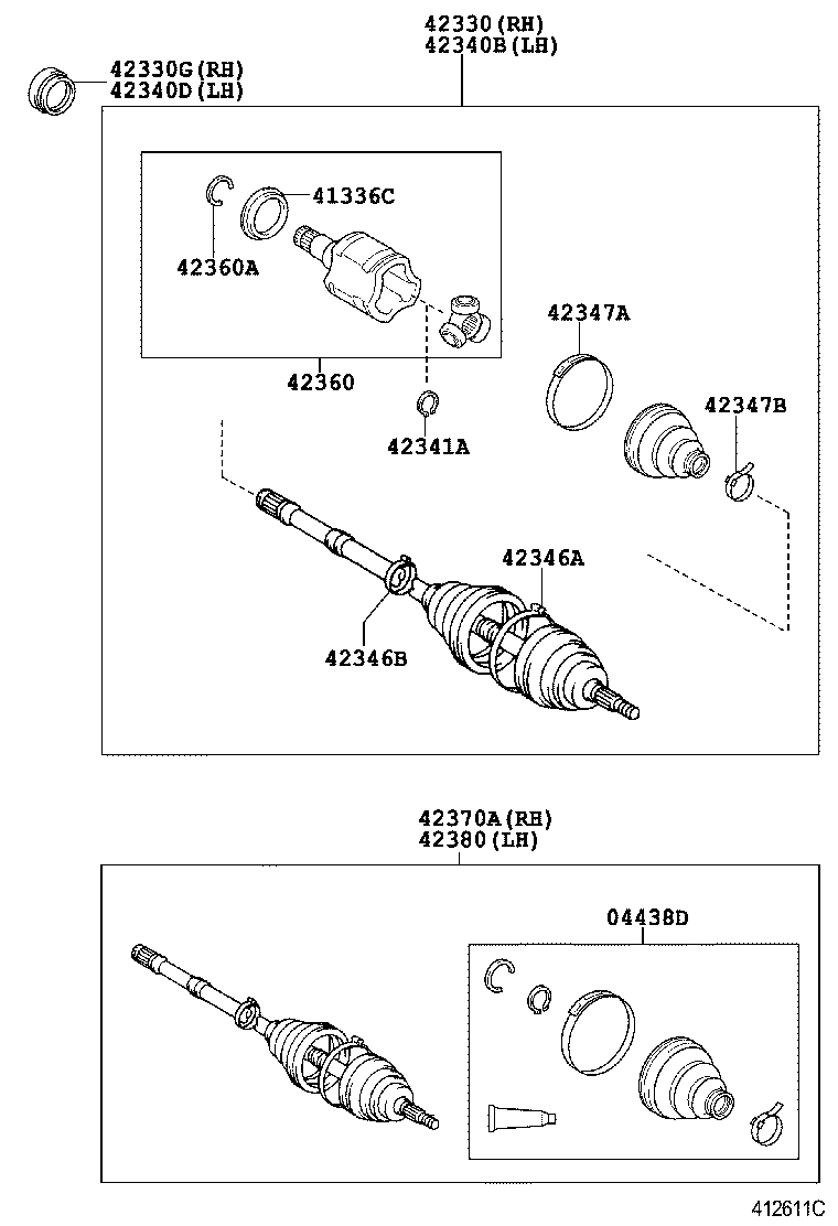 Rear Axle Shaft Hub