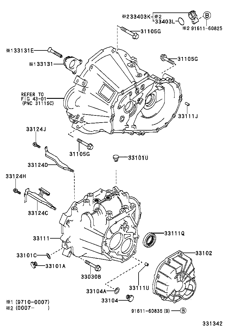 Clutch Housing + Transmission Case