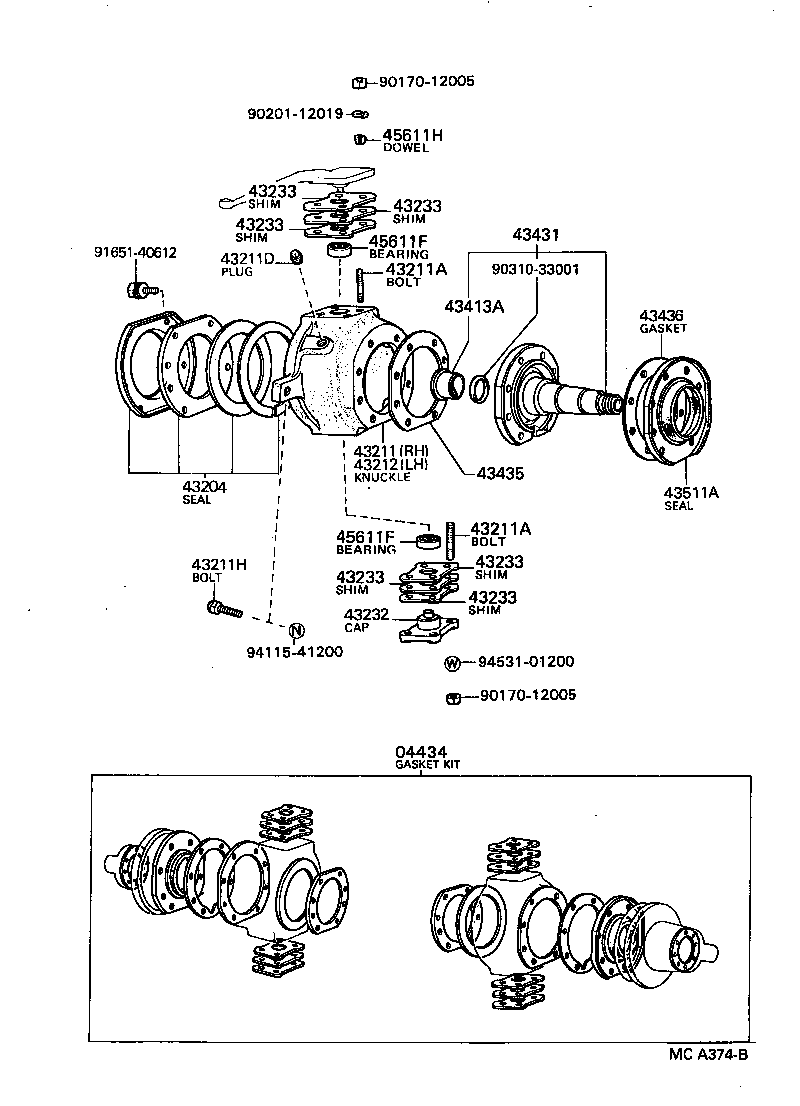 Front Axle Arm Steering Knuckle