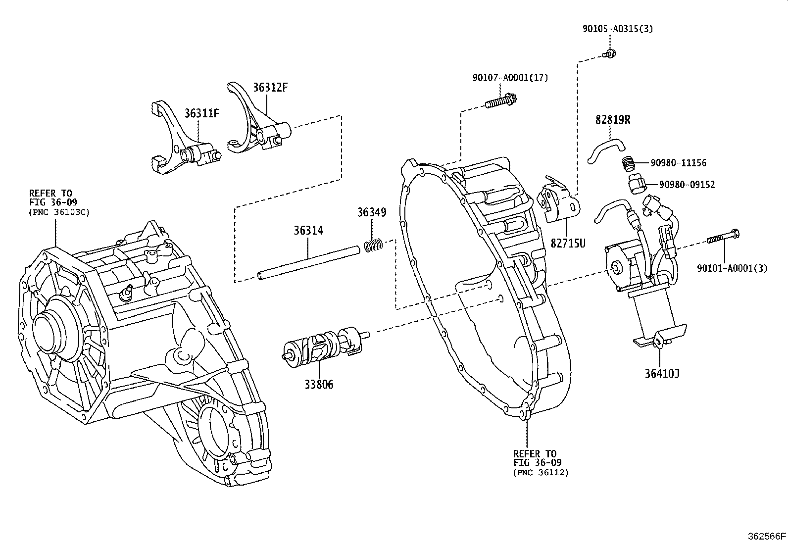 Transfer Lever & Shift Rod