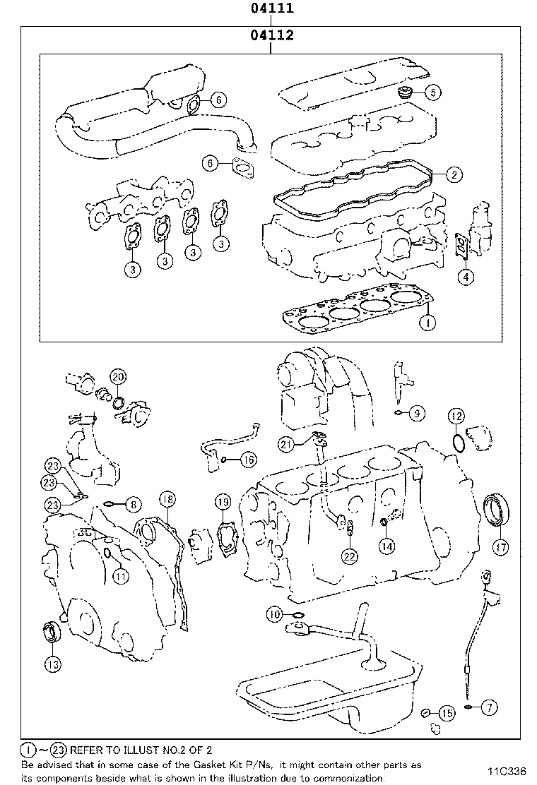 Engine Overhaul Gasket Kit