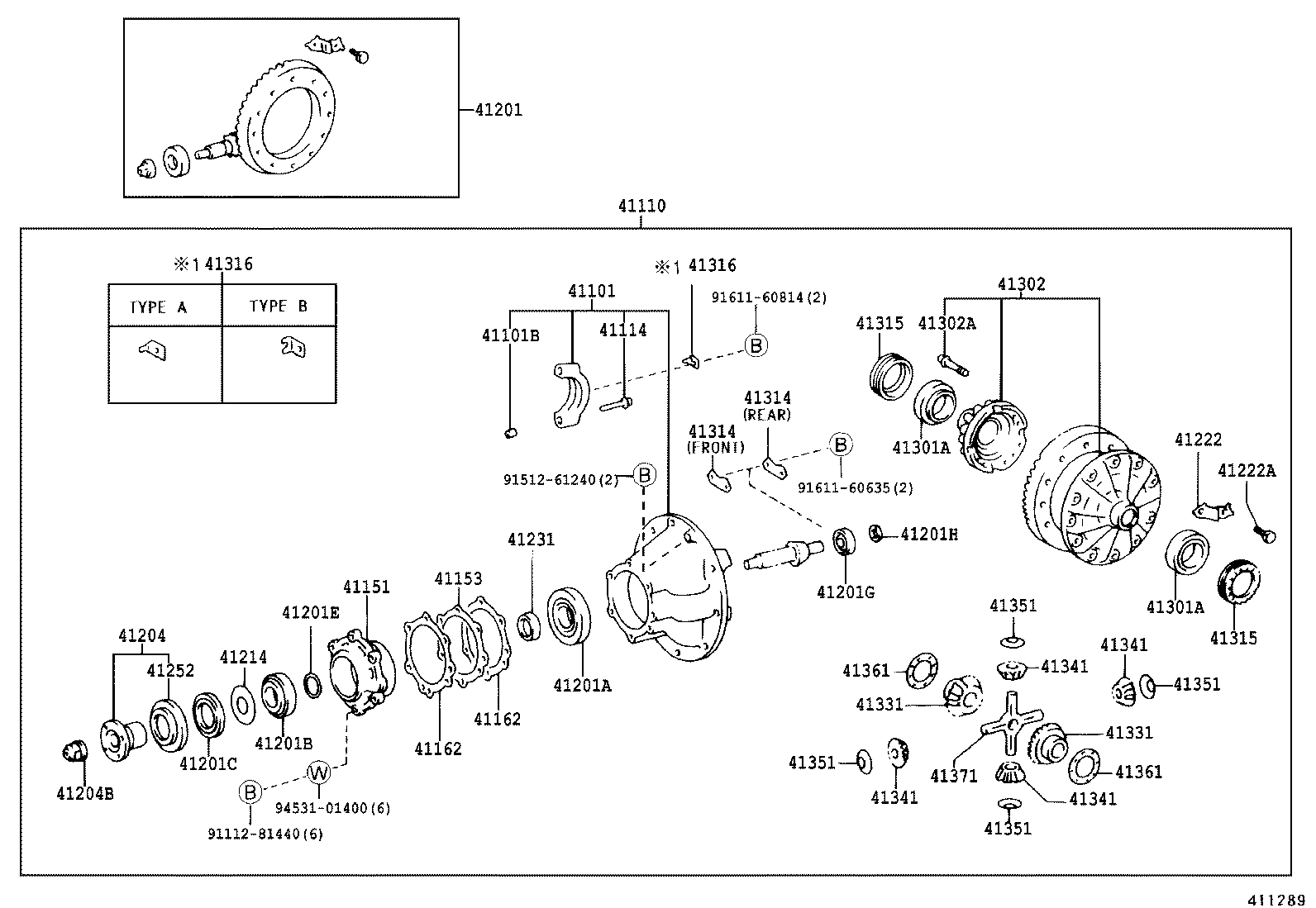 Rear Axle Housing Differential