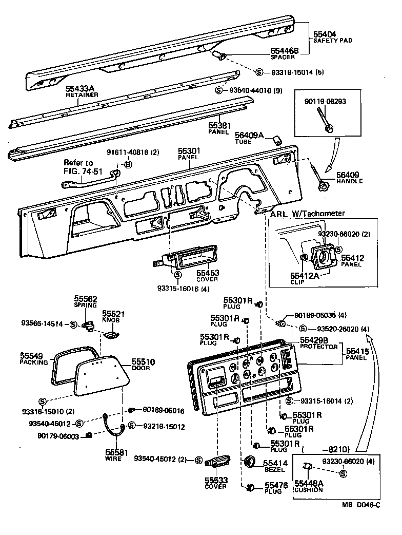 Instrument Panel Glove Compartment