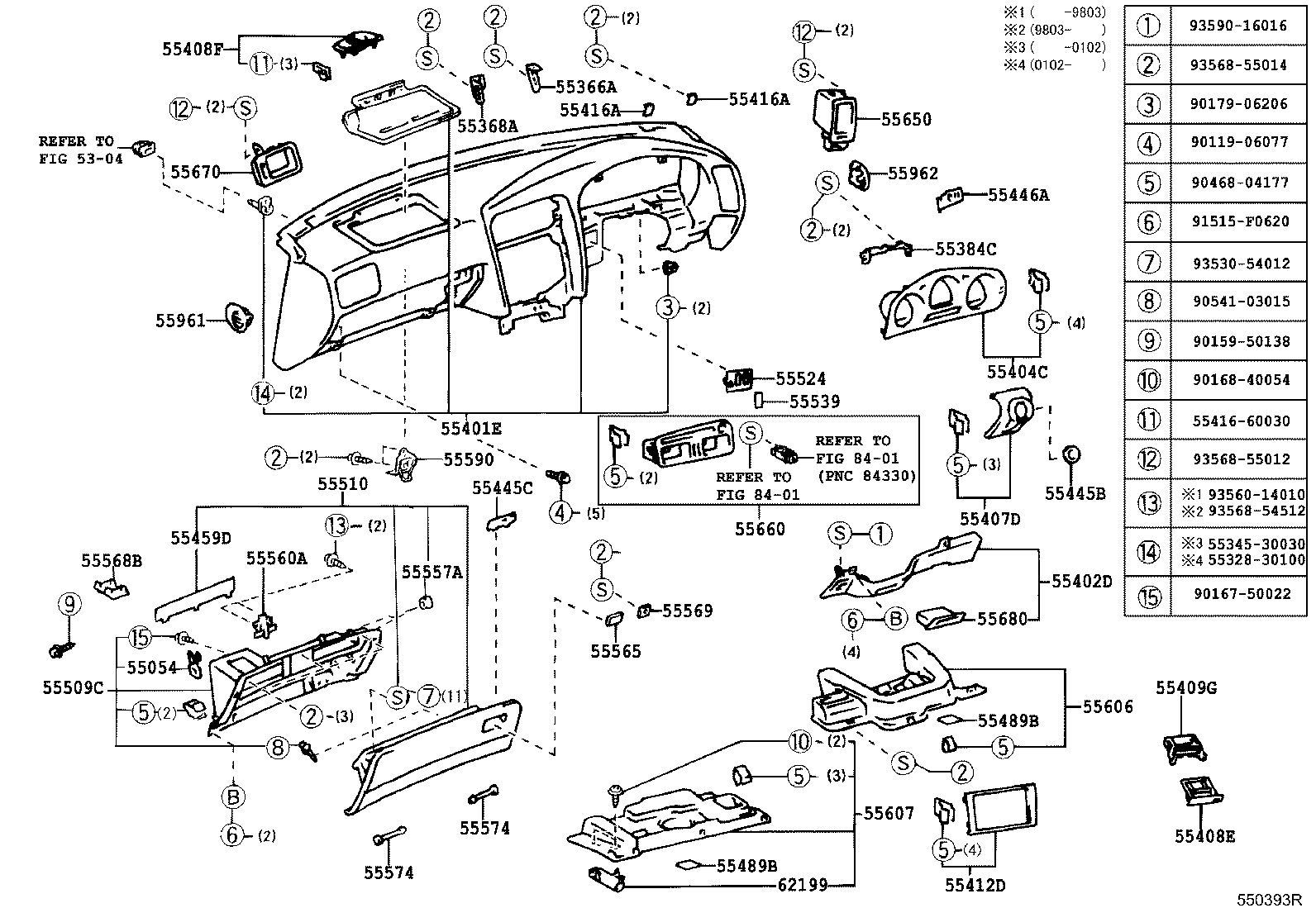 Instrument Panel Glove Compartment