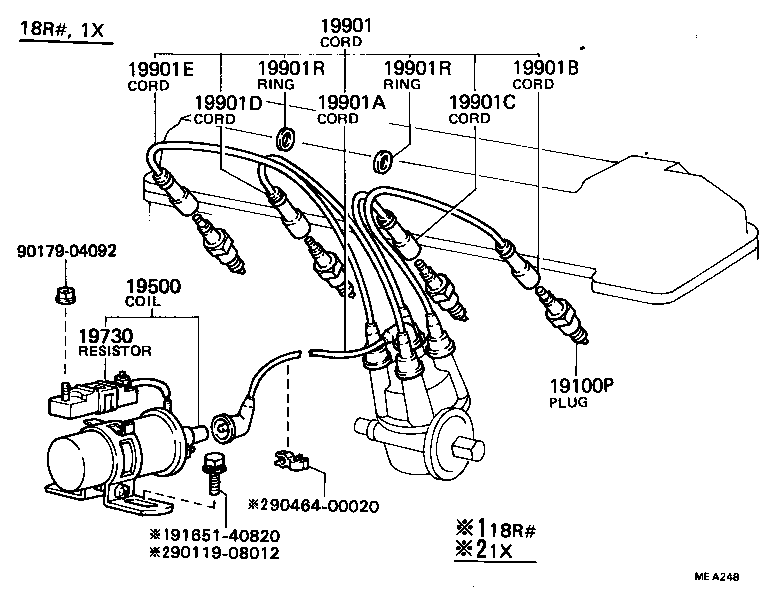 Ignition Coil Spark Plug Glow Plug