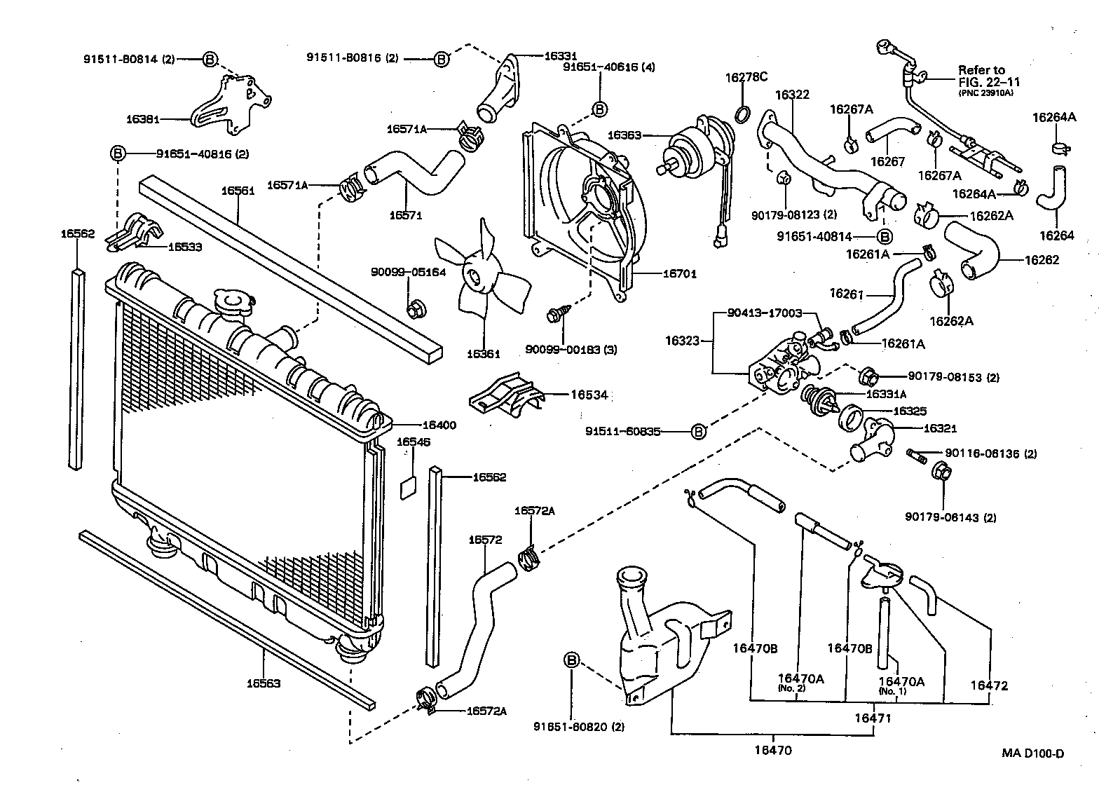 Radiator Water Outlet