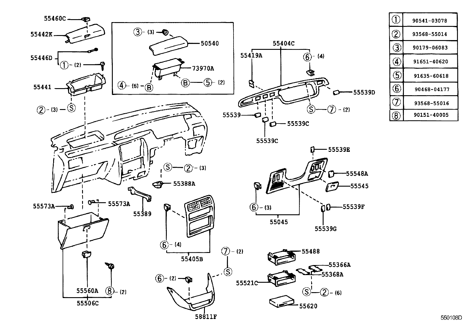 Instrument Panel Glove Compartment