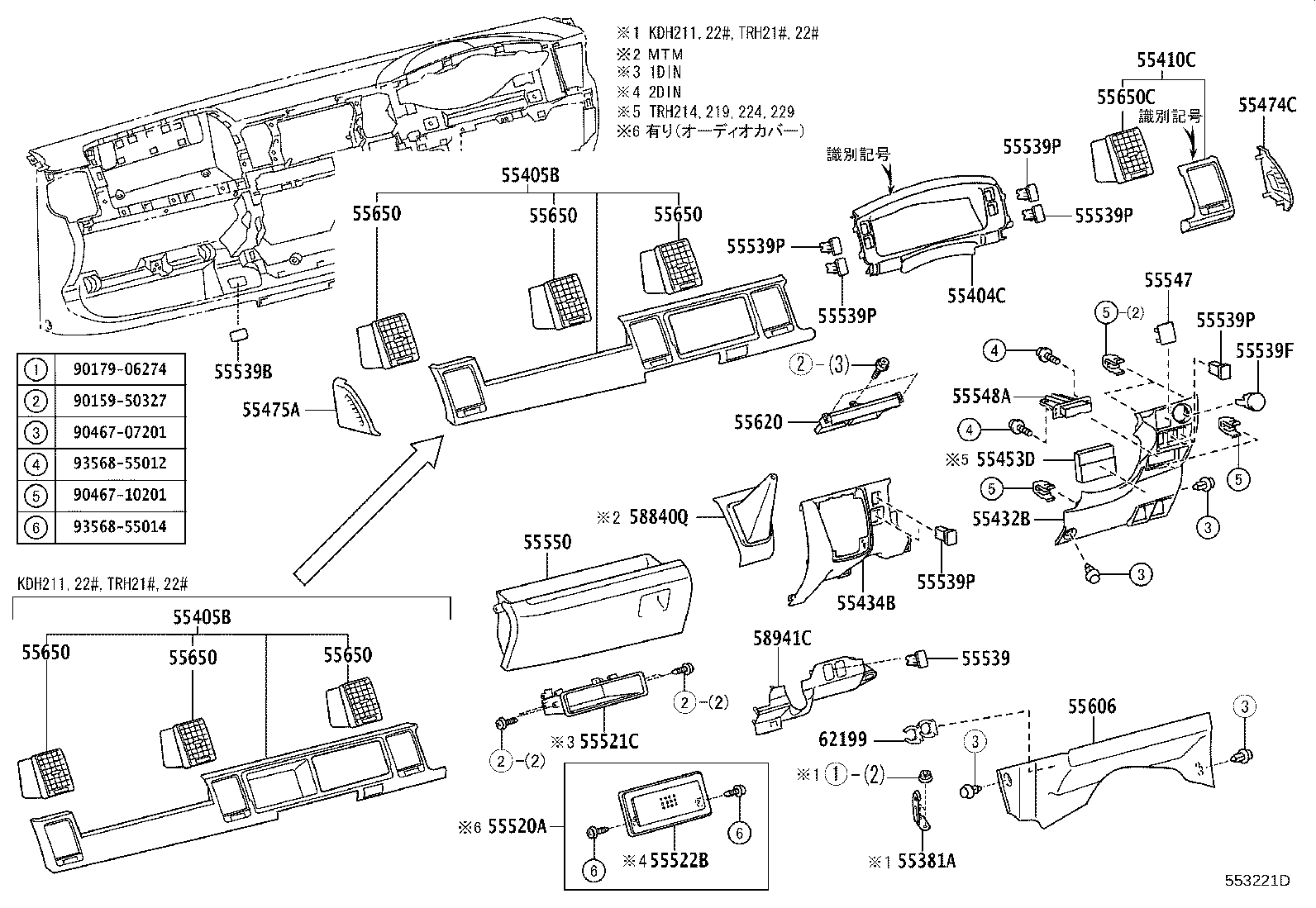 Instrument Panel Glove Compartment