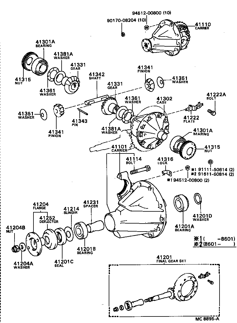 Rear Axle Housing Differential