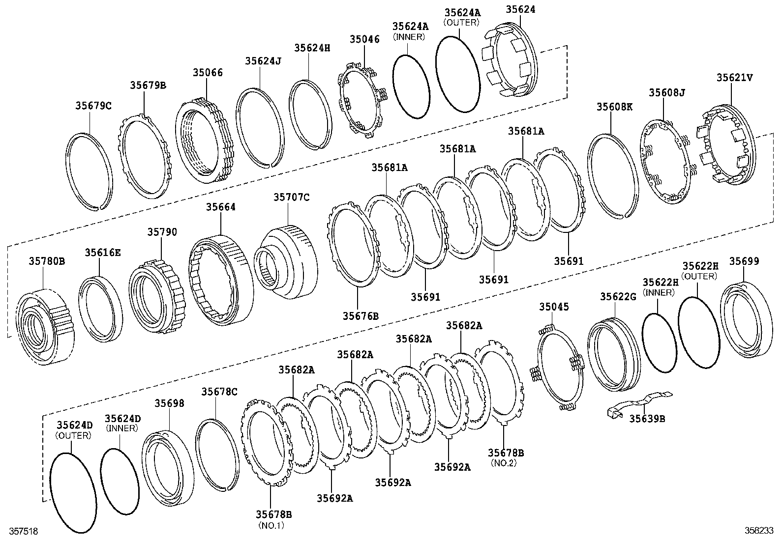 Center Support Planetary Sun Gear