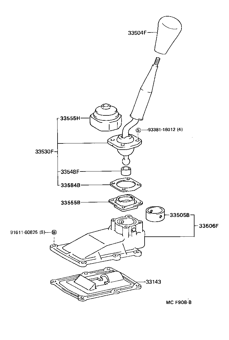 Shift Lever & Retainer