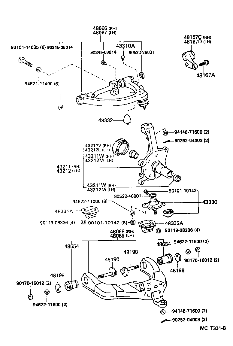 Front Axle Arm Steering Knuckle