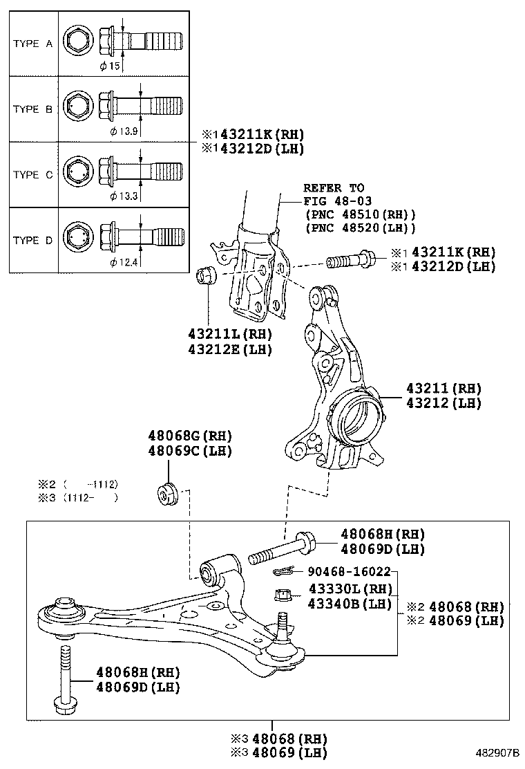 Front Axle Arm Steering Knuckle