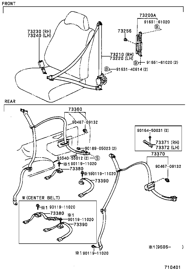 Seat Belt, Child Restraint Seat