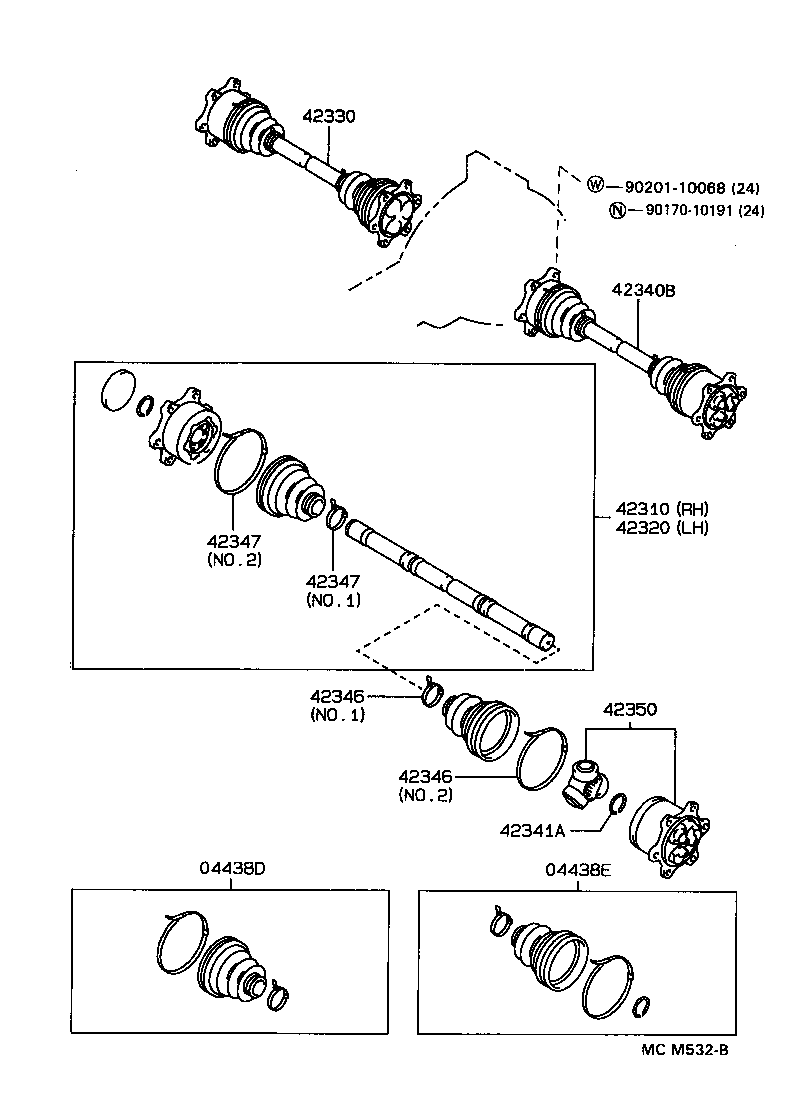 Rear Axle Shaft Hub