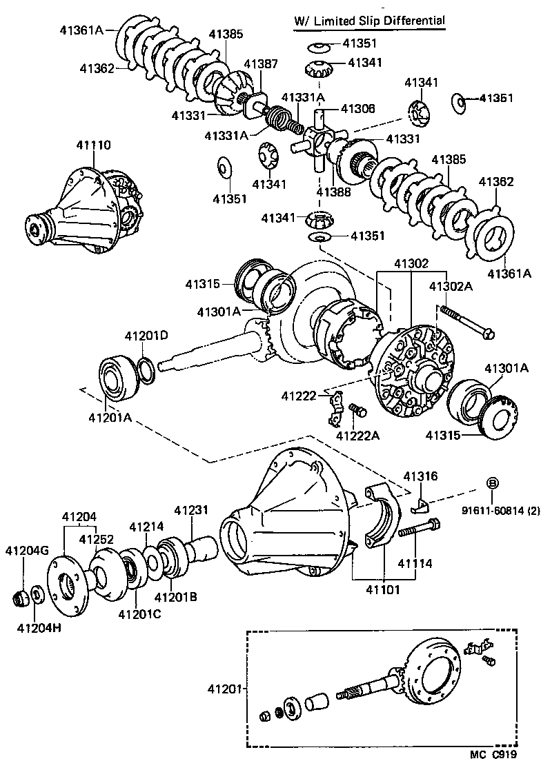 Rear Axle Housing Differential