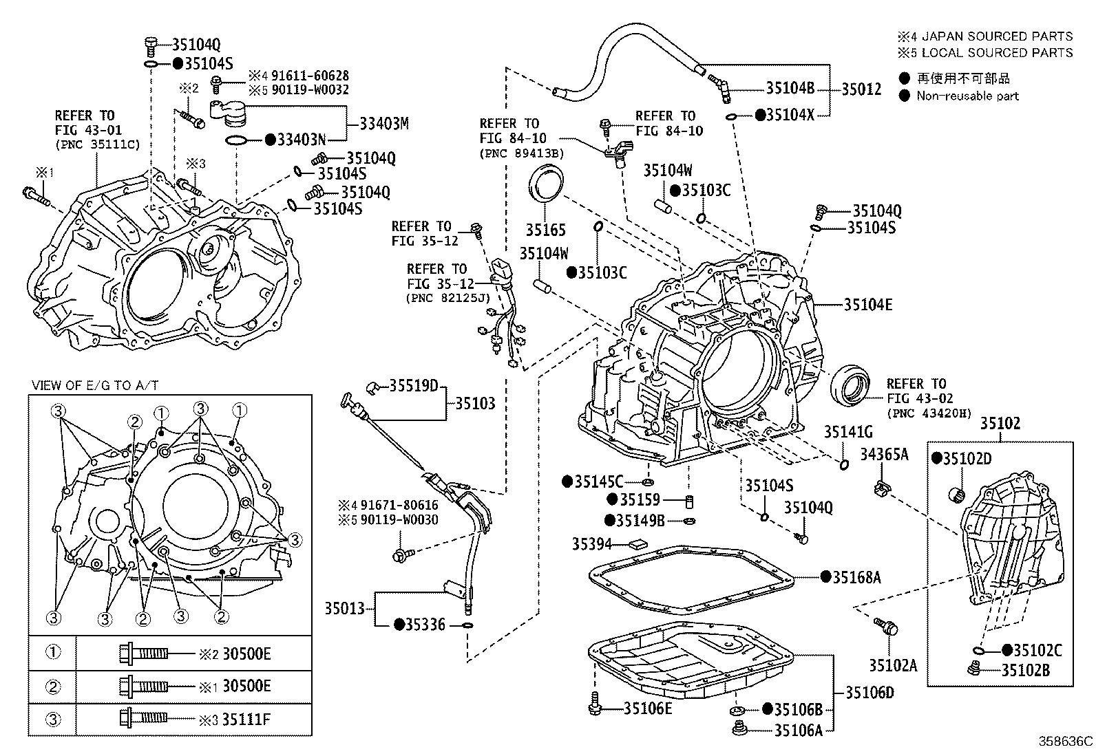 Transmission Case & Oil Pan