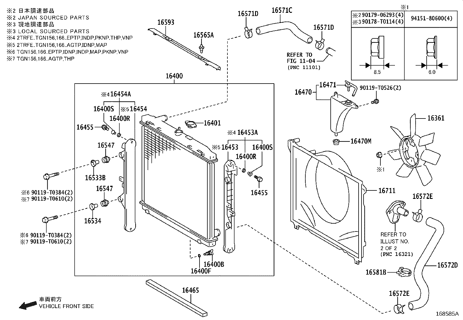 Radiator Water Outlet