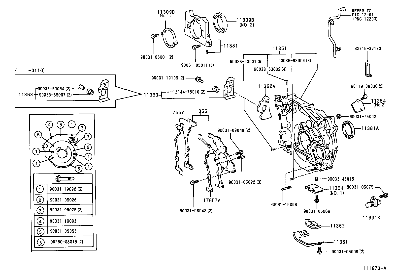 Timing Gear Cover & Rear End Plate